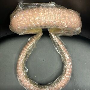 Pink Beaded Head Band